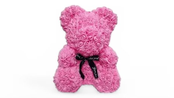 Rose Bear Ροζ 25Cm